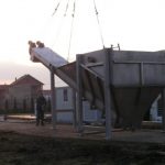 Enota za praznjenje fekalnih voda iz kamionov